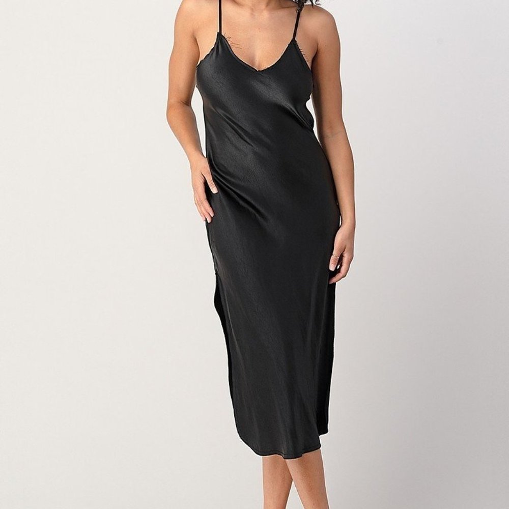 Satin Slip Dress - Picture 6 of 7